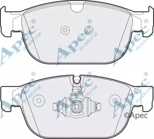 APEC BRAKING pad2130 -  Комплект тормозных колодок, дисковый тормоз